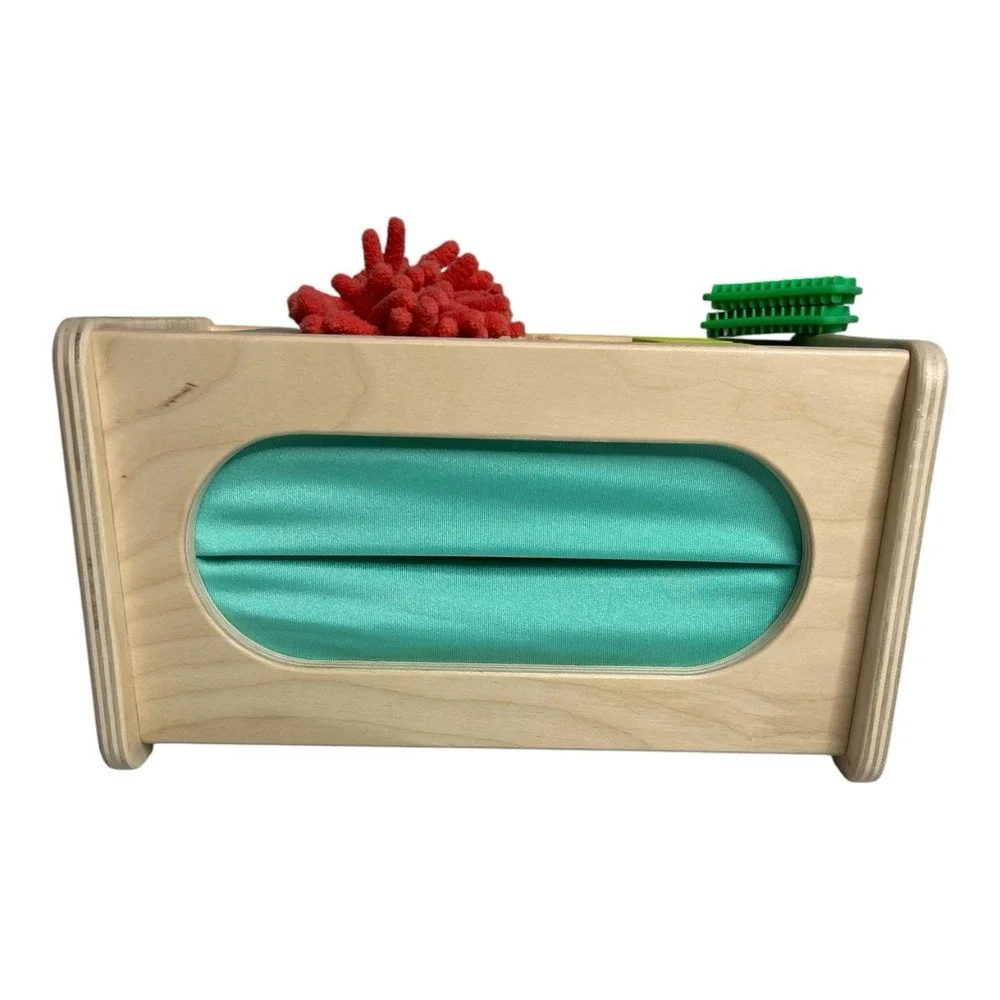 Lovevery Montessori Sensory Box Toy Guessing Game Wooden Analyst 46 47 48 MTH